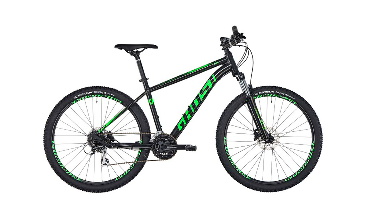 Фотография Велосипед Ghost Kato 2.7 27,5" (2019), размер рамы XS, Черно-зеленый 